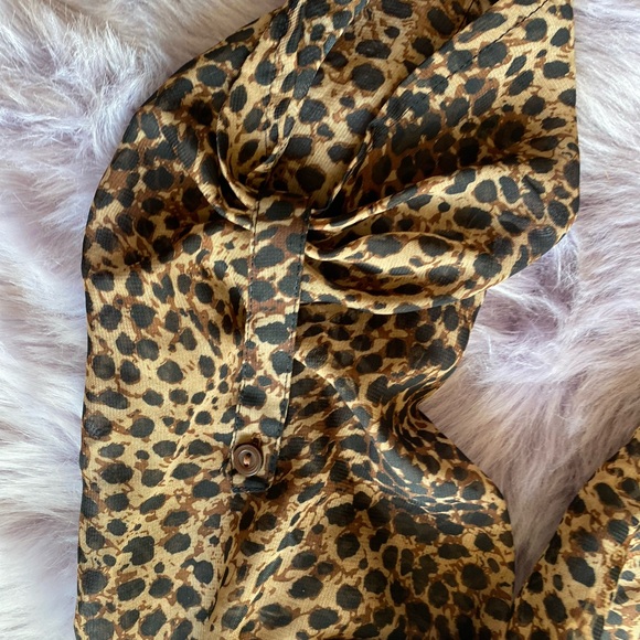 Cheetah top sz 1x - Picture 3 of 5